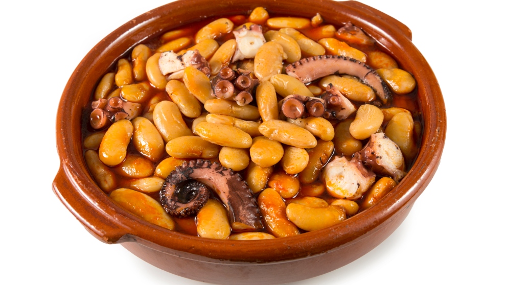 Receta de Pochas con pulpo 1