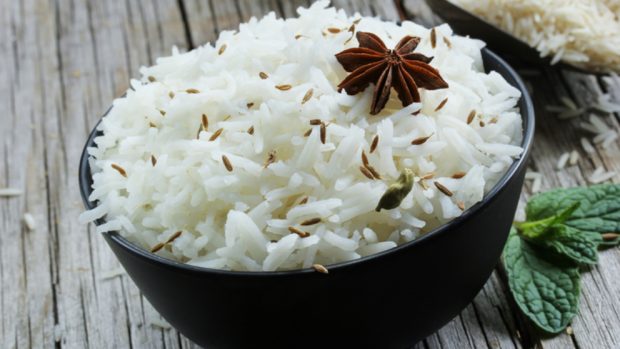 Receta de Ensalada templada de arroz basmati con langostinos 2