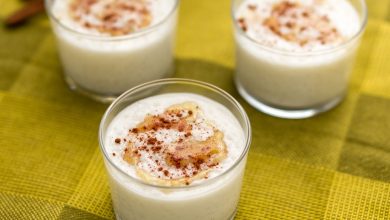 Receta de Arroz con leche de coco, piña y papaya 7