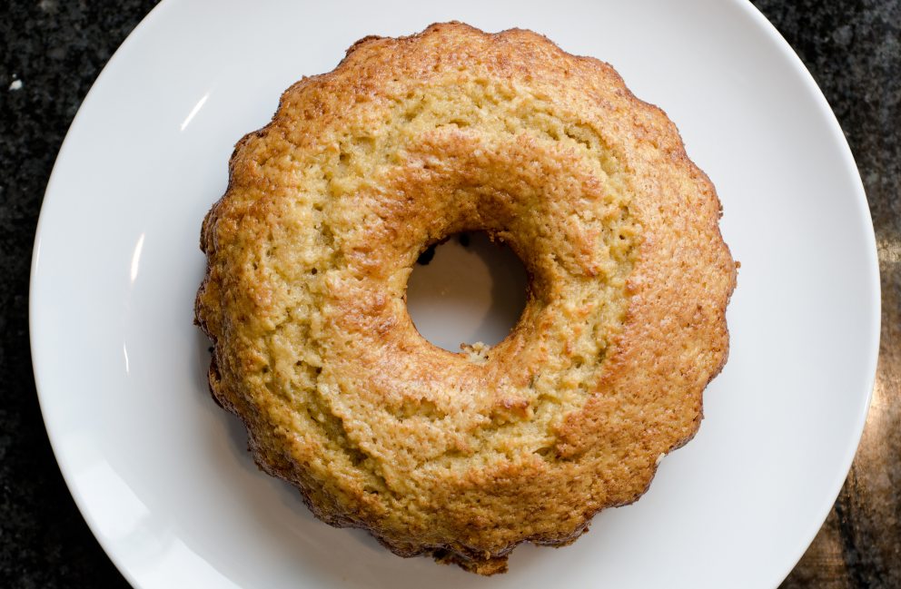 Receta de Bundt Cake de plátano 4