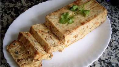 Receta de Pastel de puerros, berenjena y langostinos 5