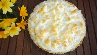 Receta de Tarta de piña y merengue horneada 8