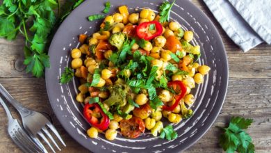 Receta de ensalada de garbanzos con bacalao 10