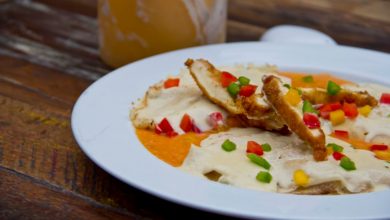 filetes empanados a la bechamel