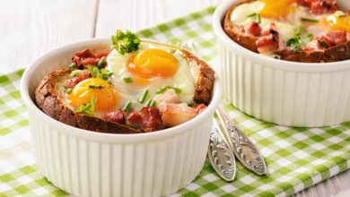 Receta de huevos con queso y jamón 7