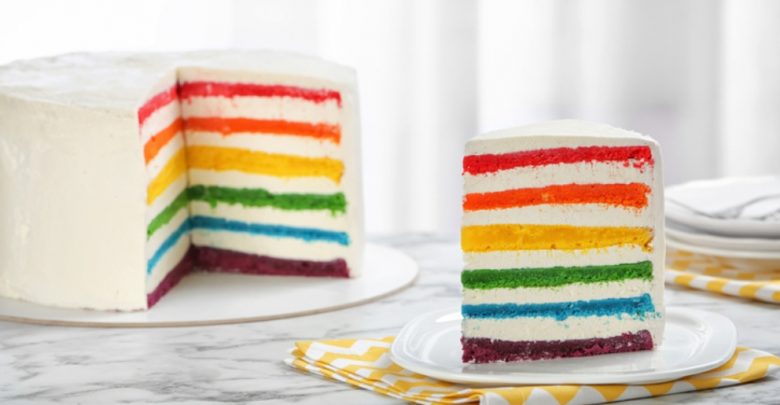 Receta de Tarta del Orgullo Gay o Rainbow Cake 1
