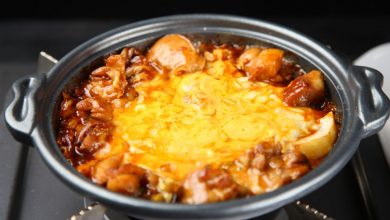 Receta de Cheese dak galbi 4