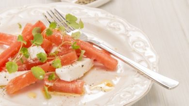 Receta de Ensalada de salmón y sandía 8