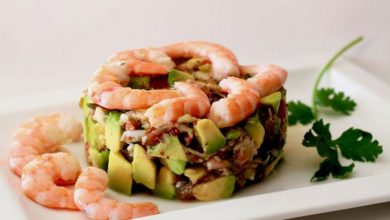 Receta de Timbal de marisco y verdura 9