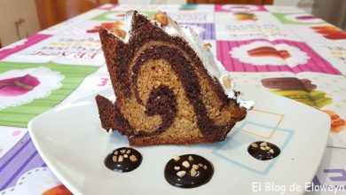 Receta de Bizcocho marmolado de yogurt y nutella 3