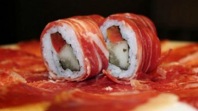 Receta de Makis de melón con jamón 10