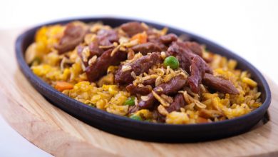 Receta de Paella de setas y secreto ibérico 6