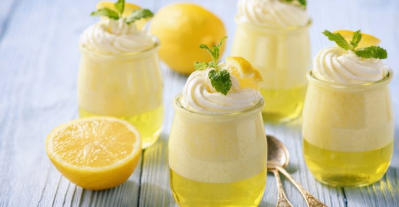 flan de limón