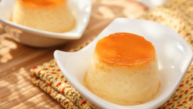 Receta de flan de melocotón 4