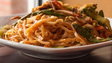 Receta de Fideos de arroz chino salteados con champiñones y pak choi 4