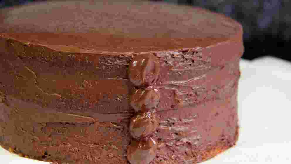 Receta de Tarta de chocolate con cuajada 10