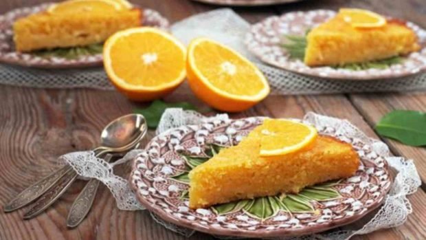 Tarta de naranja esponjosa con anís