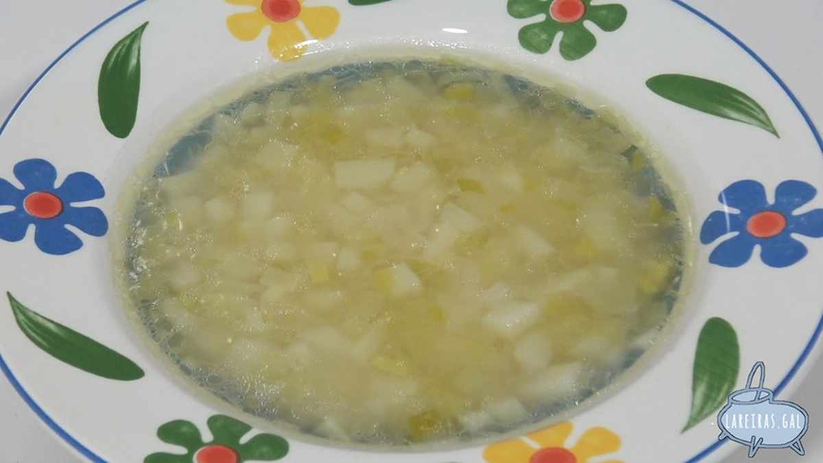 Receta de sopa de puerro con lima y menta 4