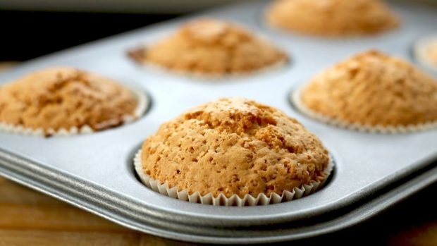 Muffins integrales con sésamo