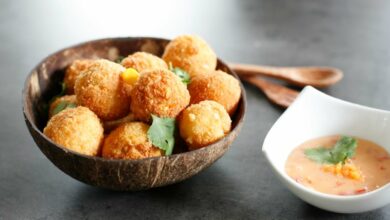 croquetas de maíz y queso