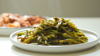 Receta de Judías verdes cocinadas con semillas de sésamo 4