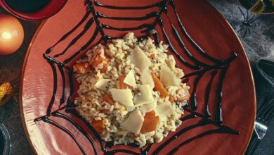 Receta de risotto de calabaza con queso suizo y vinagre balsámico 8