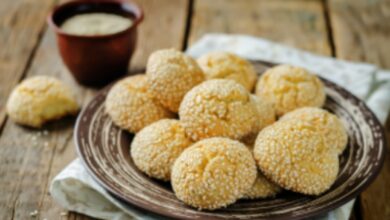 Receta de galletas de tahini y miel 7