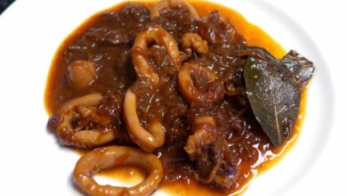 Receta de Calamar encebollado con semillas de hinojo 13