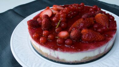 Receta de Tarta de frutos rojos sin horno 11