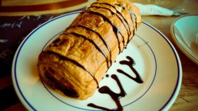 crema pastelera, chocolate y manzana 6