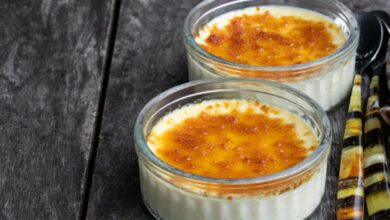 Receta de crème Brûlée de avena sin lactosa 1