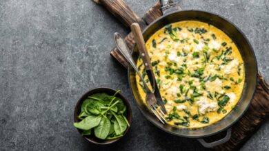 Receta de tortilla de espinacas fácil de preparar paso a paso 9