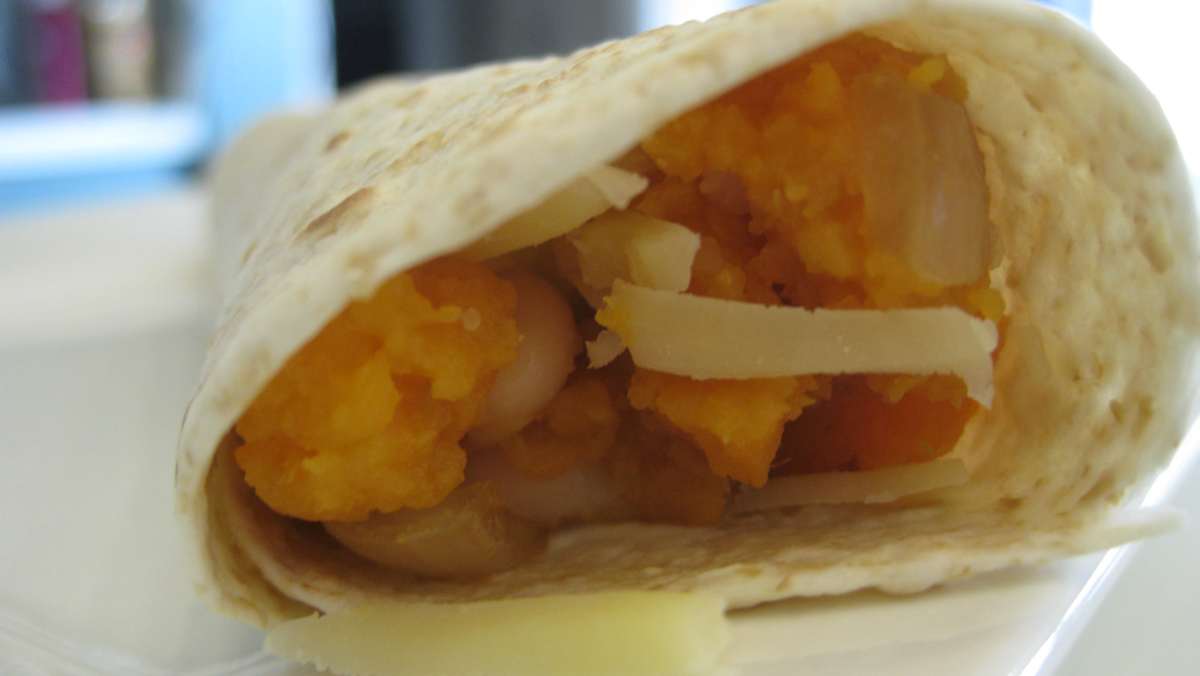 Burrito de presa ibérica y mango, receta fusión 4