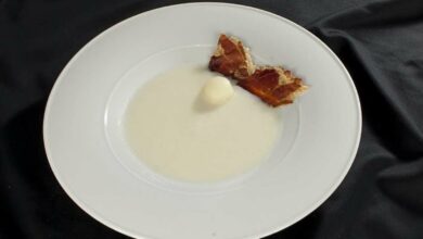 Receta de Crema de melón con jamón fácil de preparar 10