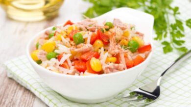 Receta de ensalada de arroz con atún fácil de preparar 3