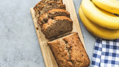 Receta de pan de plátano integral 8