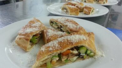 Strudel de verduras, receta vegetariana 7