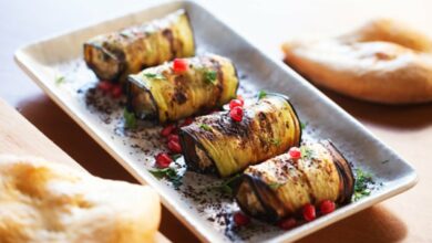 Canelones de berenjena rellenos de huevo duro y atún, receta fácil paso a paso 1