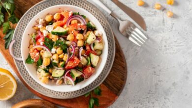 Las 5 mejores recetas de ensalada de garbanzos, fáciles de preparar y saludables 7