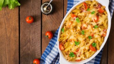 Macarrones con tomate gratinados al microondas, receta rápida y deliciosa 8