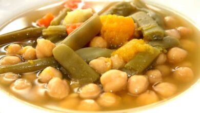 Receta de Garbanzos con calabaza y toque de azafrán 6