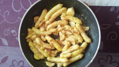 Receta de Stringoli de patatas (Kartoffelnudeln) 11