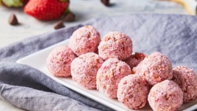 Albóndigas de fresas y requesón, receta refrescante 11