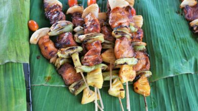 Receta de brocheta de pollo y manzana al curry paso a paso 4