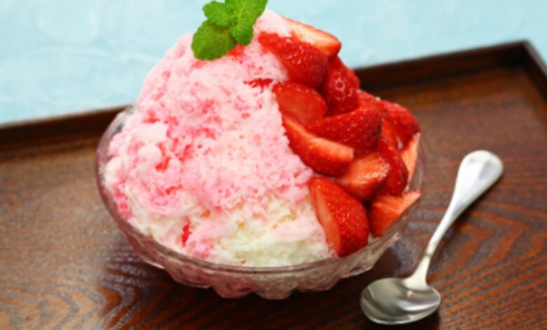 Kakigori de fresa, receta del helado japonés refrescante sin calorías 1
