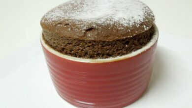 Soufflé de chocolate light, en vaporera 8