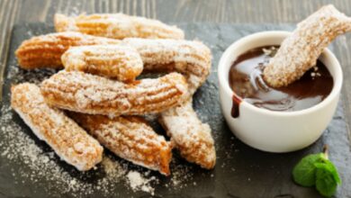 Churros de avena sin azúcar, receta de merienda tradicional saludable 9