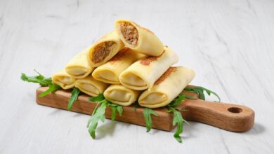 Receta de Crepes de pollo y queso fácil de preparar 8