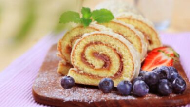 Brazo de gitano relleno de trufa, receta fácil de preparar 12