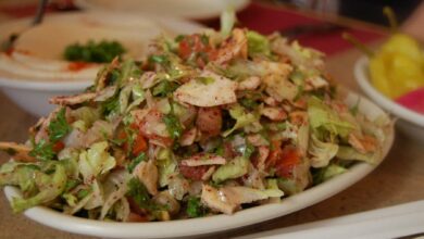 Ensalada libanesa en pan de pita 5